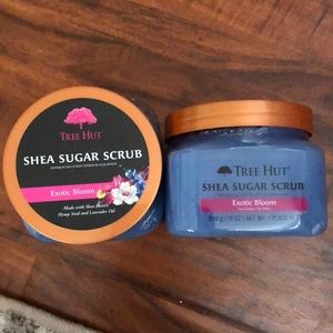 Lot of 2 Tree Hut Sugar Scrubs Exotic Blossom